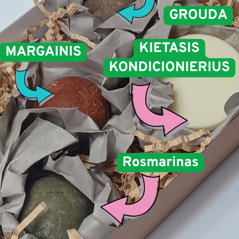 Kietas šampūnas | Pasirinkimas niežtinti, pleiskanojančiai galvos odai - 120g